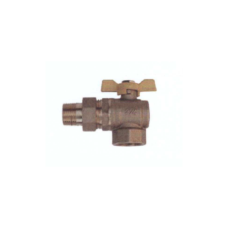 2813 F&Q B1007-1 VÁLVULA ESFERA TIPO L CON TUERCA UNIÓN