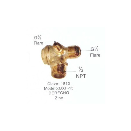 1810 F&Q DXF-15 CHECK BRONCE PARA COMPRESOR