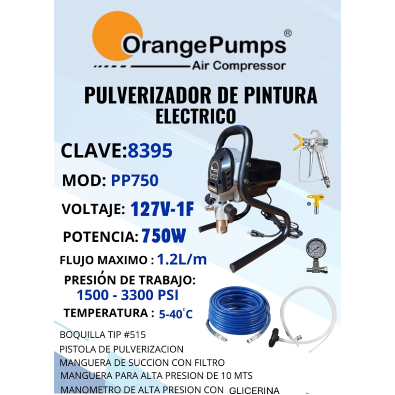8395 F&Q PP750 PULVERIZADOR 750W (127V-60HZ-1F)