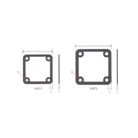 9558 F&Q EM-P25-2T EMPAQUE PARA BRIDA, PARA BOMBA DE GASOLINA
